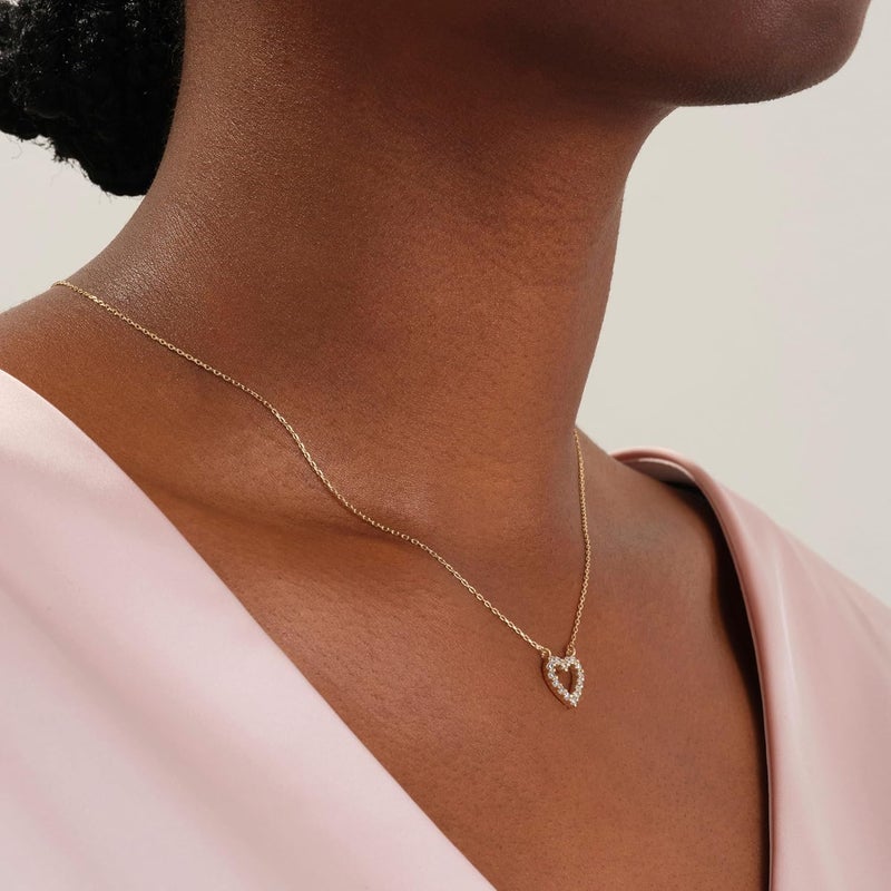 Ieftop Valentines Birthday Gifts for Women Teen Girls - Dainty 14K Gold/Silver Plated Cute Heart Handmade Disc Circle Bee Choker Adjustable Necklace for Women Teenage Girl Trendy Jewelry - Image 5